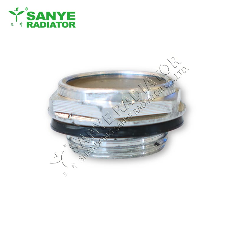 Round aluminum oil level sight glass