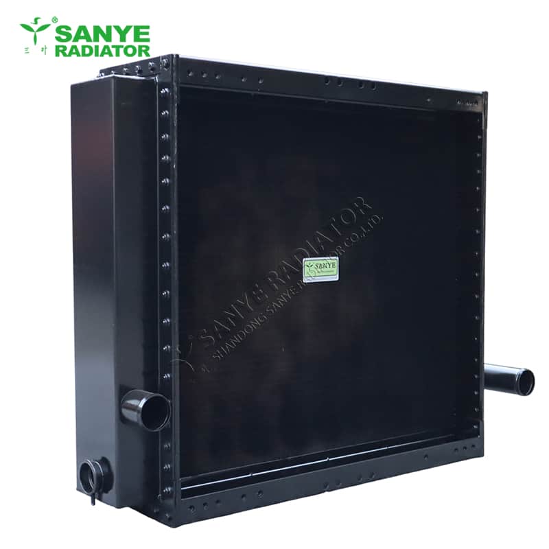 Custom irregular-shaped copper radiator for loaders
