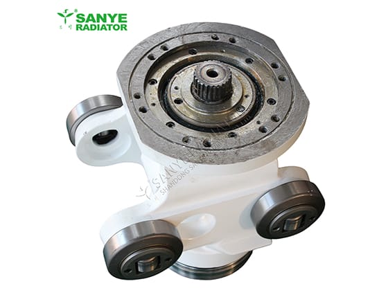 Friction wheel bracket for Monorail crane train