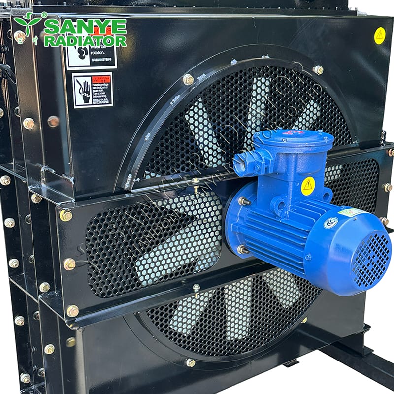 Customized radiators for explosion-proof machinery