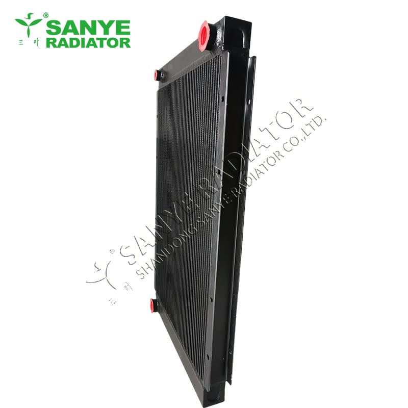 Plate-fin oil cooler for Sany pump trucks