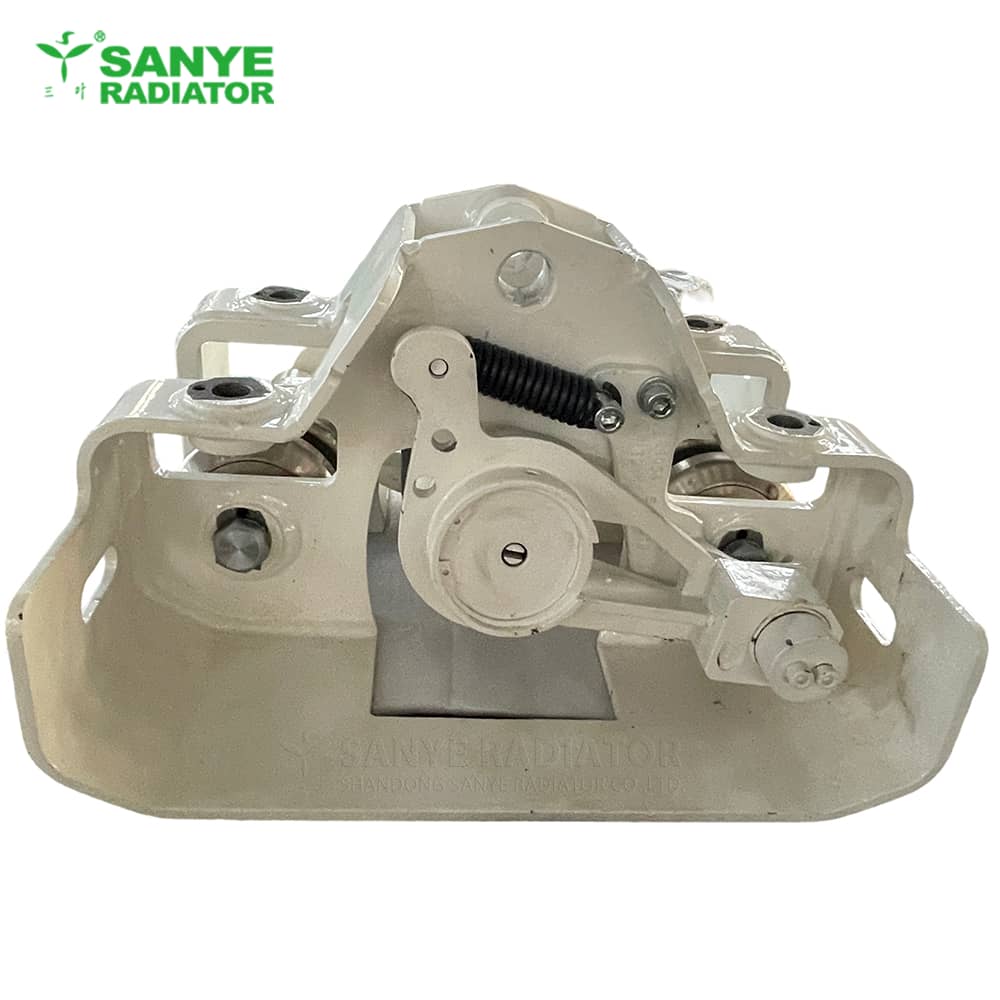 Over-speed protection trolley assembly for monorail crane trains