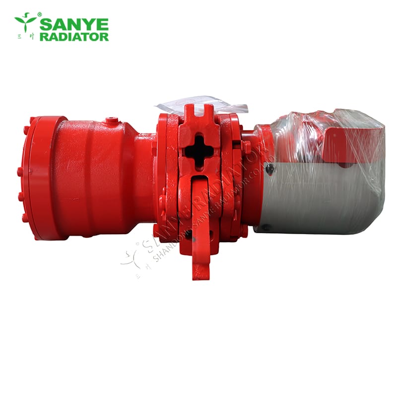 Hydraulic chain hoist for monorail crane trains