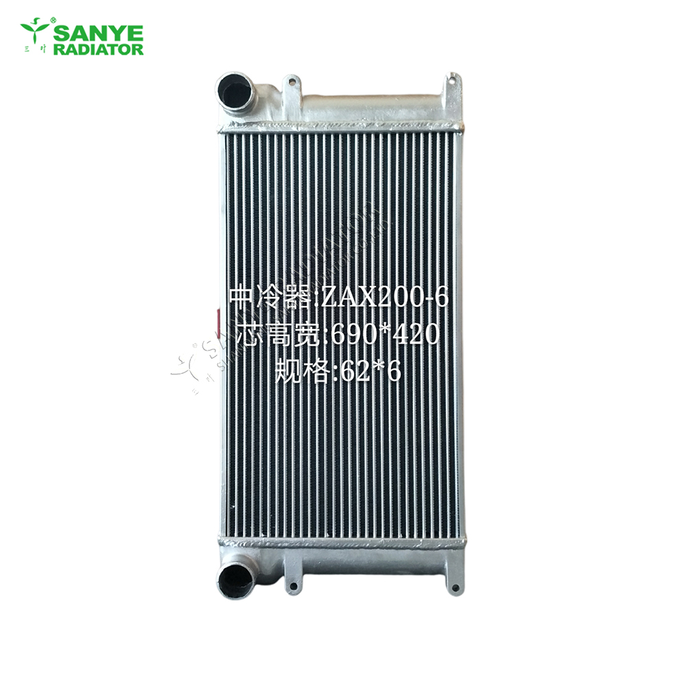 Aluminum Plate Fin Radiator for Hitachi 200-6 Excavator