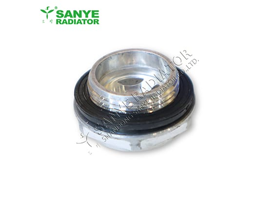 Round aluminum oil level sight glass