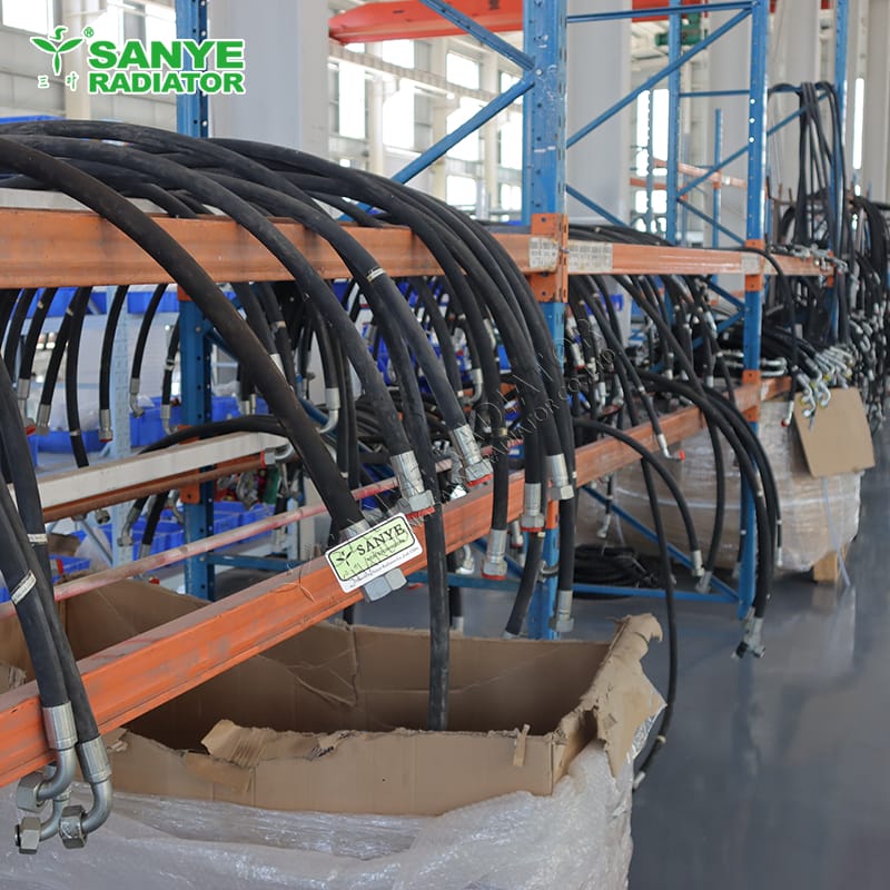 Rubber hose for monorail crane trains