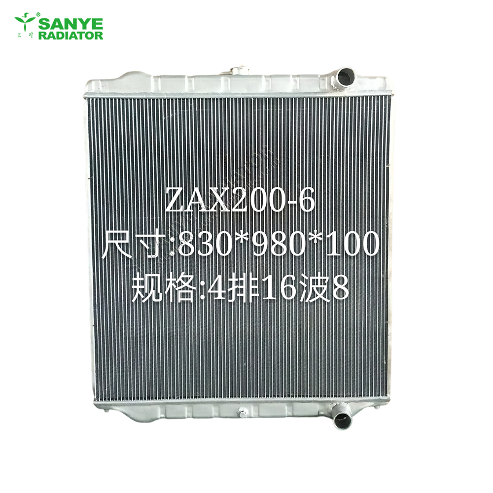 aluminum-plate-fin-radiator-for-hitachi-200-6-excavator