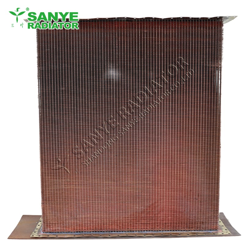 9-row seamless tube radiator with copper core