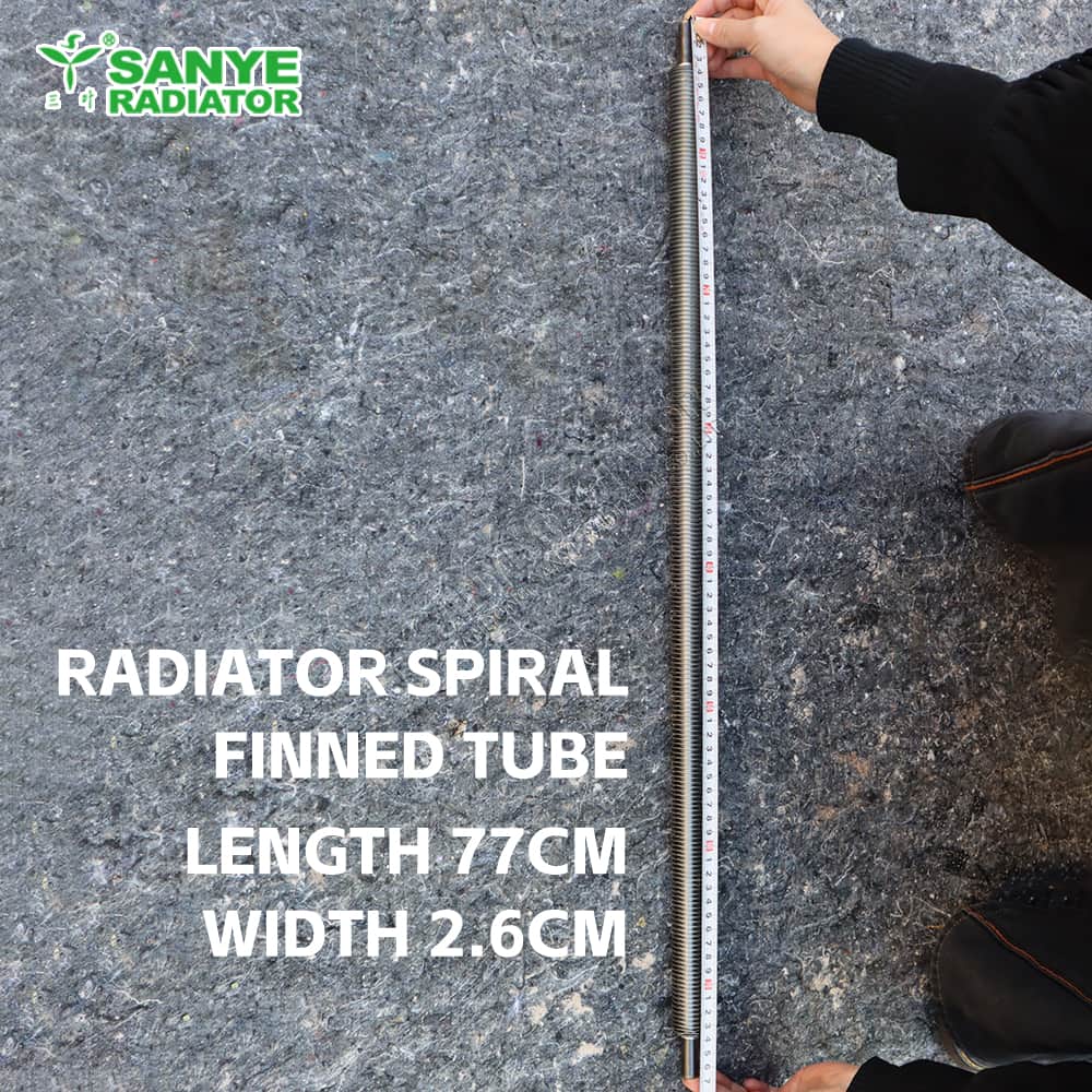 77x2.6(cm) Radiator Pleated Fin Tubes (Spiral Tension Wound Fin Tubes)