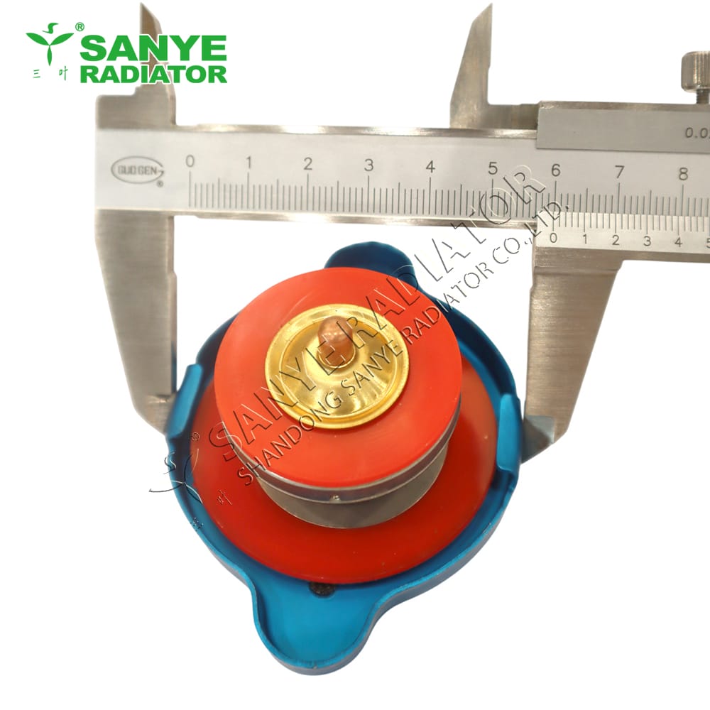 Medium radiator cap with visual thermometer