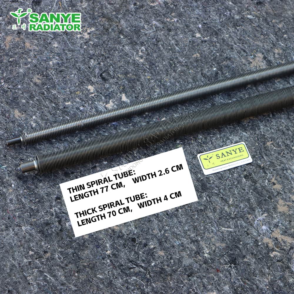 77x2.6(cm) Radiator Pleated Fin Tubes (Spiral Tension Wound Fin Tubes)