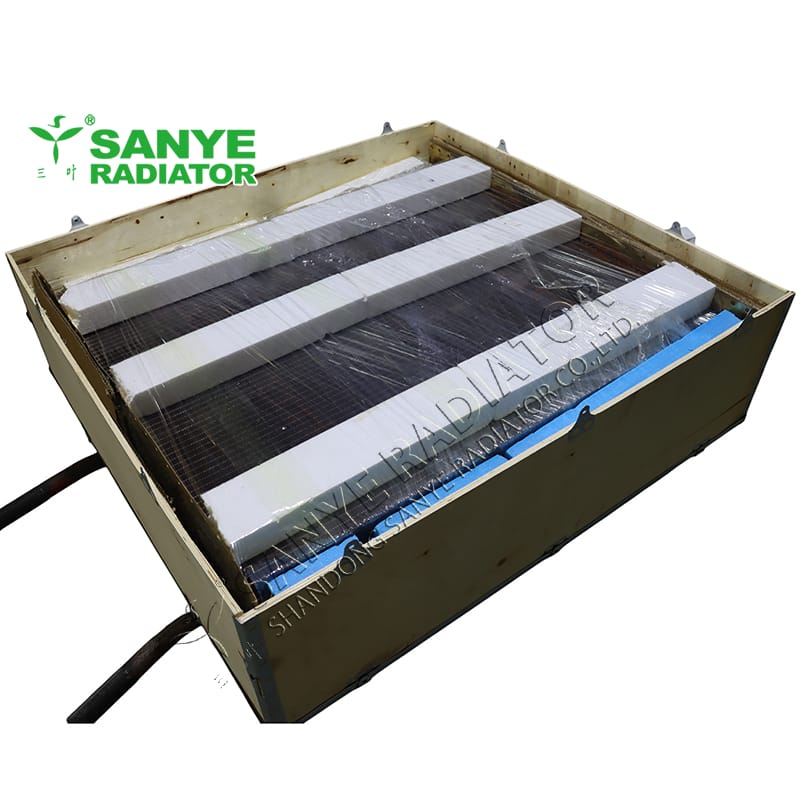 9-row seamless tube radiator with copper core