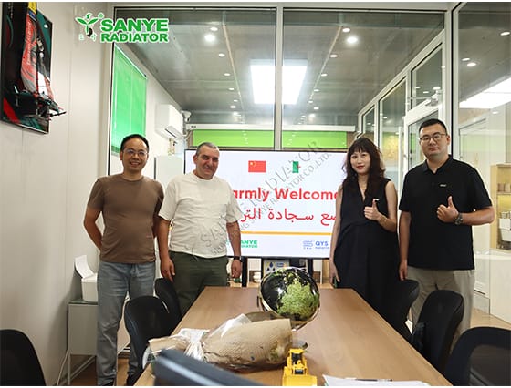 August 31! Algerian clients visited our SanYe Radiator factory for an inspection.