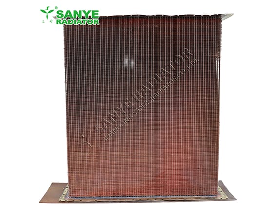 9-row seamless tube radiator with copper core