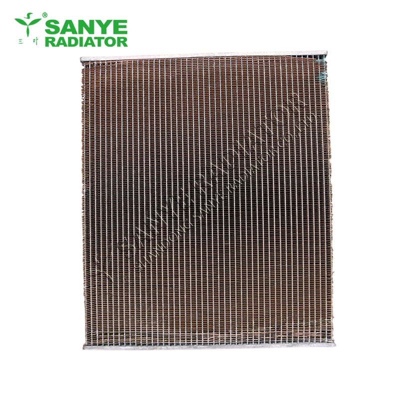 Fixed size large tube copper radiator core