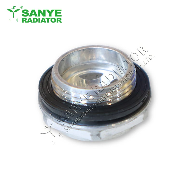 Round aluminum oil level sight glass
