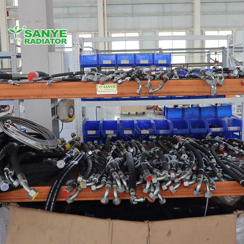 Rubber hose for monorail crane trains