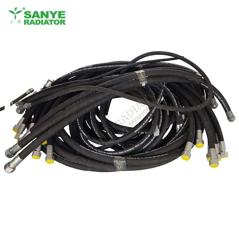 Rubber hose for monorail crane trains
