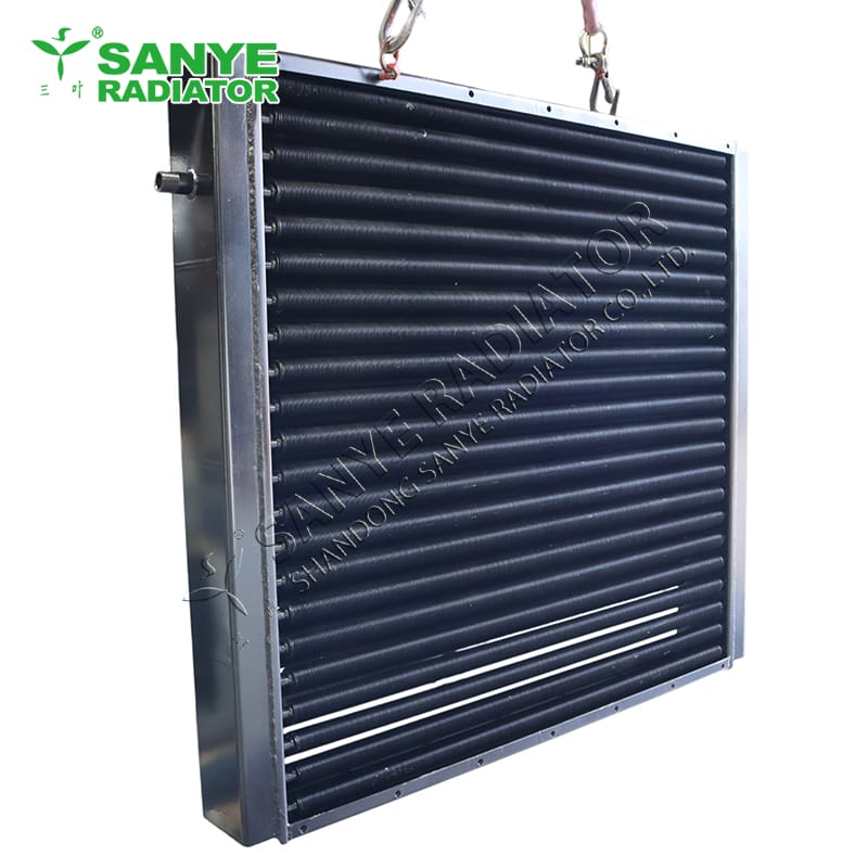 Aluminum finned tube steam heat exchanger